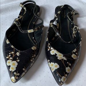 Massimo Dutti limited edition flower shoes
